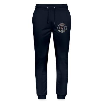 It's My 67th Birthday 67 Year Old Gift - Stanley/Stella Mover Unisex Organic Jogging Trousers - navy - Front - Marisol (170cm) & Nik (191cm)