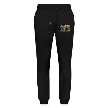 Legendary since 1980 Birthday 1980 Vintage 1980 - Stanley/Stella Mover Unisex Organic Jogging Trousers - black - Front - Marisol (170cm) & Nik (191cm)