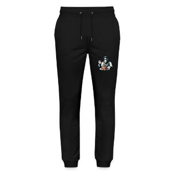 Bigfoot Sasquatch Lasagna Stylish Modern - Stanley/Stella Mover Unisex Organic Jogging Trousers - black - Front - Marisol (170cm) & Nik (191cm)