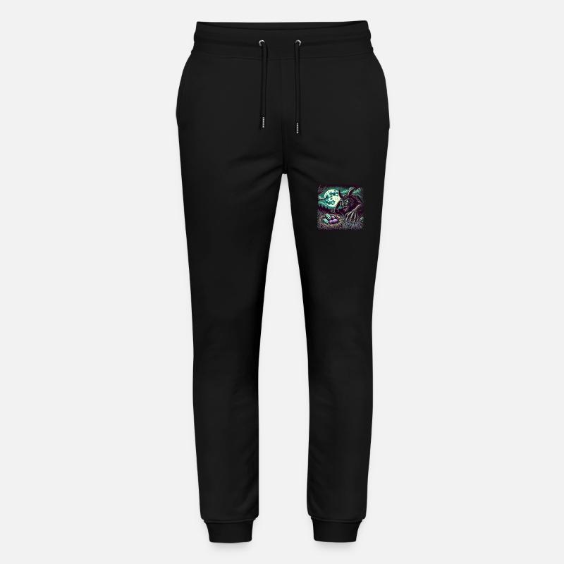 Creepy Werewolf Easter Bunny Nightmare - Stanley/Stella Mover Unisex Organic Jogging Trousers - black