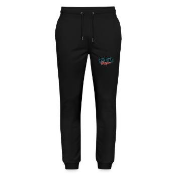 Oregon Portland Amerika Bundesstaat für Oregon - Stanley/Stella Unisex Bio Jogginghose Mover  - Schwarz - Vorne - Marisol (170cm) & Nik (191cm)