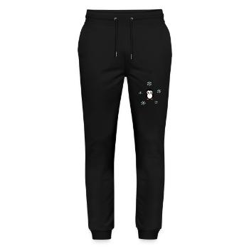 Kawaii Pinguin Kawaii Tiere Herz - Stanley/Stella Unisex Bio Jogginghose Mover  - Schwarz - Vorne - Marisol (170cm) & Nik (191cm)