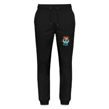 La passion de la course à pied - Pantalon de jogging bio MOVER Stanley/Stella unisexe - noir - Devant - Marisol (170cm) & Nik (191cm)