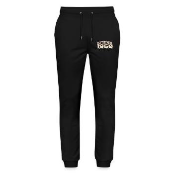 Vintage des années 1960 édition limitée des années 1960 anniversaire - Pantalon de jogging bio MOVER Stanley/Stella unisexe - noir - Devant - Marisol (170cm) & Nik (191cm)