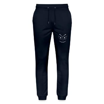 Mats (#4 aus Weska Face Kollektion) - Stanley/Stella Unisex Bio Jogginghose Mover  - Navy - Vorne - Marisol (170cm) & Nik (191cm)