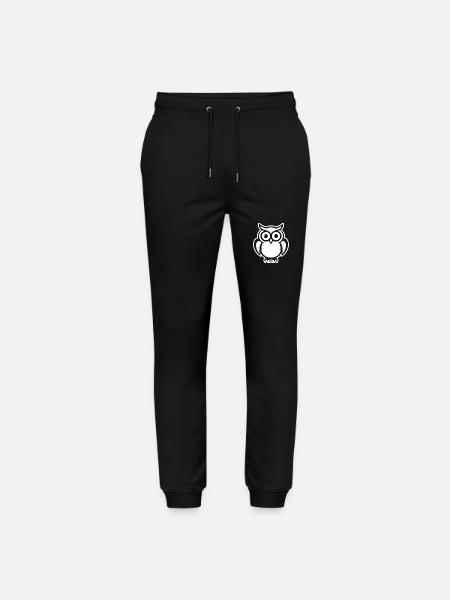 Eule Eulen Vogel - Stanley/Stella Unisex Bio Jogginghose Mover  - Schwarz