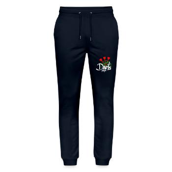 Sports Equipment - 3 Darts - Darts Player 2 - Stanley/Stella Unisex Bio Jogginghose Mover  - Navy - Vorne - Marisol (170cm) & Nik (191cm)