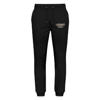 Legenden 1952 Jahrgang Retro Geburtstag Original - Stanley/Stella Unisex Bio Jogginghose Mover  - Schwarz - Vorne - Marisol (170cm) & Nik (191cm)