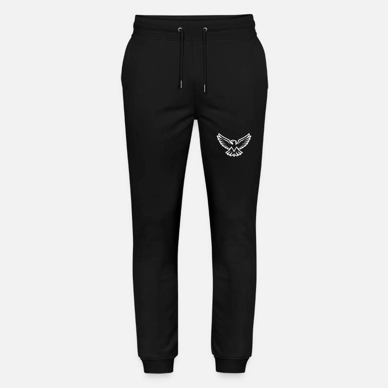 Eagle Eagle Head - Stanley/Stella Mover Unisex Organic Jogging Trousers - black