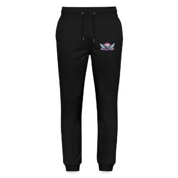 Goth Pastel Kawaii Fledermaus Anime Style - Stanley/Stella Unisex Bio Jogginghose Mover  - Schwarz - Vorne - Marisol (170cm) & Nik (191cm)