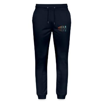 Hiking Development - Stanley/Stella Mover Unisex Organic Jogging Trousers - navy - Front - Marisol (170cm) & Nik (191cm)