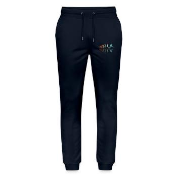 Eishockey Entwicklung - Stanley/Stella Unisex Bio Jogginghose Mover  - Navy - Vorne - Marisol (170cm) & Nik (191cm)