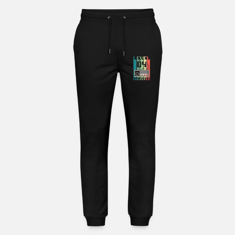 Level 4 Unlocked - Stanley/Stella Mover Unisex Organic Jogging Trousers - black