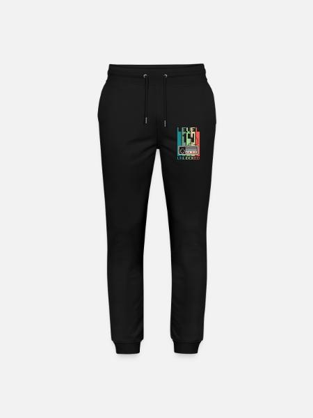 Level 14 Unlocked - Stanley/Stella Mover Unisex Organic Jogging Trousers - black