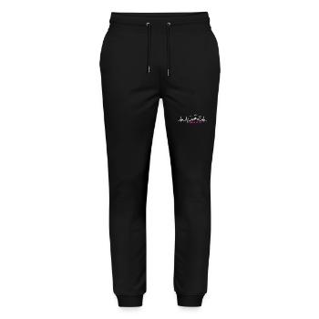 Wander Woman Wanderwoman - Stanley/Stella Mover Unisex Organic Jogging Trousers - black - Front - Marisol (170cm) & Nik (191cm)