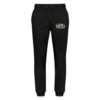 Vintage 1971 Gift 1971 Birthday 1971 Retro - Stanley/Stella Mover Unisex Organic Jogging Trousers - black - Front - Marisol (170cm) & Nik (191cm)