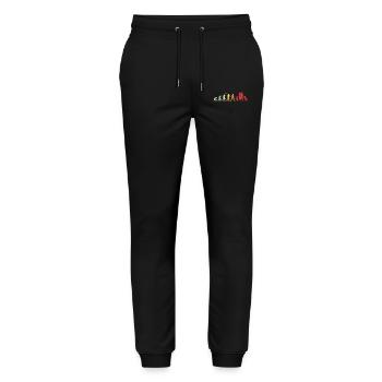 Family Evolution - Familien-Geburtstagsgeschenk - Stanley/Stella Unisex Bio Jogginghose Mover  - Schwarz - Vorne - Marisol (170cm) & Nik (191cm)