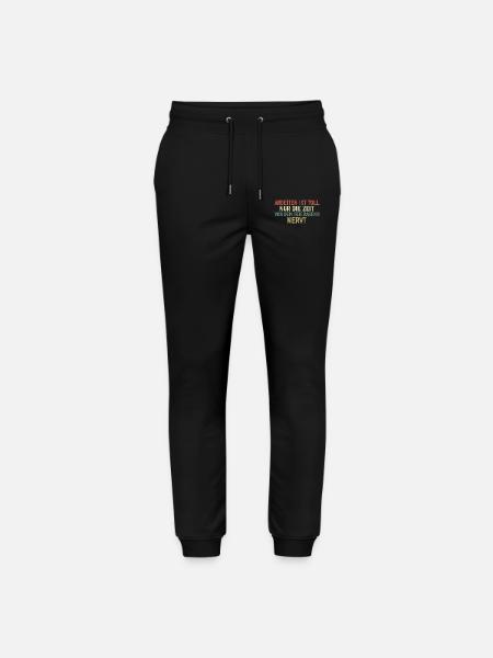 Funny Work Gift - Stanley/Stella Mover Unisex Organic Jogging Trousers - black