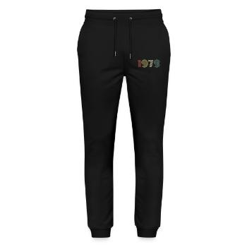 1979 Birthday Vintage 1979 Gift 1979 - Stanley/Stella Mover Unisex Organic Jogging Trousers - black - Front - Marisol (170cm) & Nik (191cm)