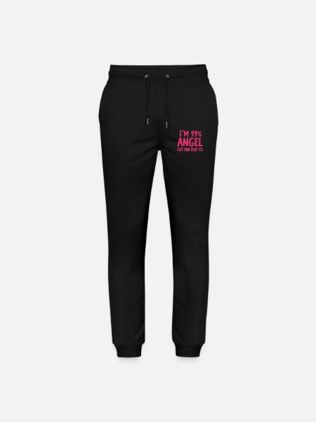 Engel Engelchen Prozent Spruch - Stanley/Stella Unisex Bio Jogginghose Mover  - Schwarz
