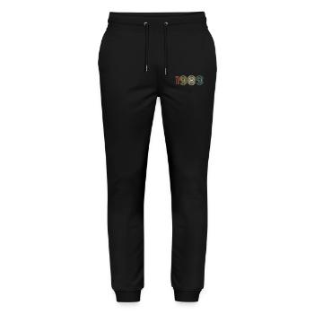 1989 Birthday Vintage 1989 Gift 1989 - Stanley/Stella Mover Unisex Organic Jogging Trousers - black - Front - Marisol (170cm) & Nik (191cm)