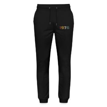 1976 Retro Style 1976 Birthday 1976 Vintage - Stanley/Stella Mover Unisex Organic Jogging Trousers - black - Front - Marisol (170cm) & Nik (191cm)