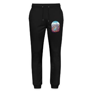 City Landscape - Stanley/Stella Mover Unisex Organic Jogging Trousers - black - Front - Marisol (170cm) & Nik (191cm)