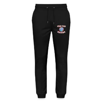 Nature Conservation Plastic Climate Change - Stanley/Stella Mover Unisex Organic Jogging Trousers - black - Front - Marisol (170cm) & Nik (191cm)