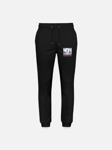 Jésus sur New York - Pantalon de jogging bio MOVER Stanley/Stella unisexe - noir