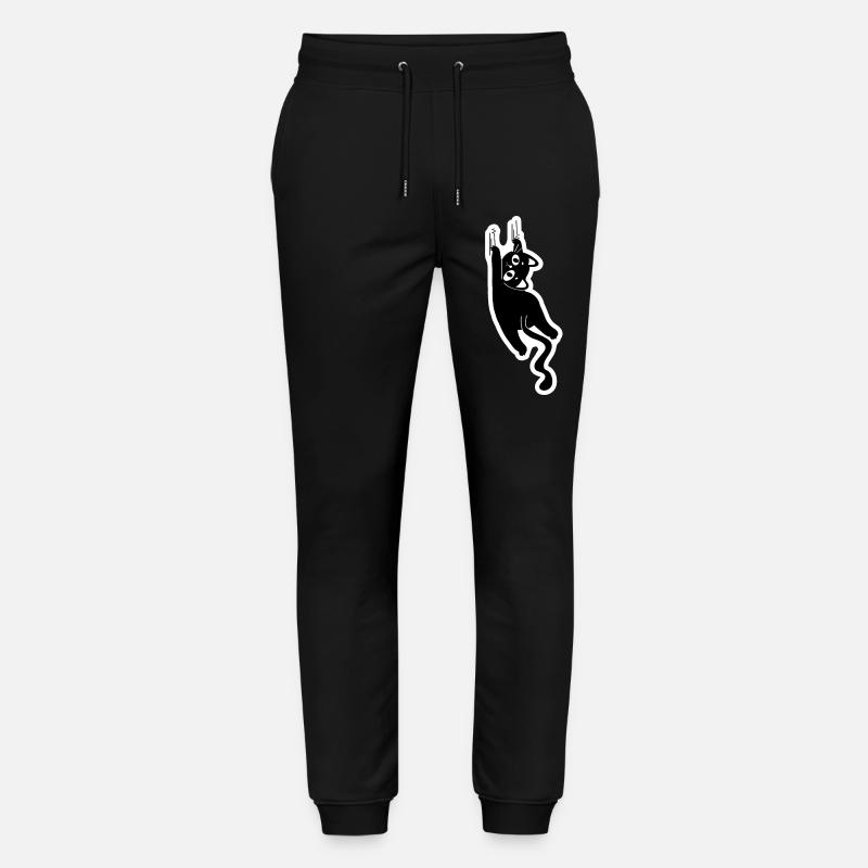 Scratching Cat - Stanley/Stella Mover Unisex Organic Jogging Trousers - black