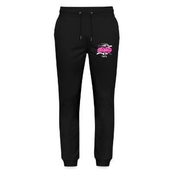Streetwear Urban Graffiti - Stanley/Stella Mover Unisex Organic Jogging Trousers - black - Front - Marisol (170cm) & Nik (191cm)