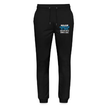 Jamais égalé Meilleur Conducteur De Train - Pantalon de jogging bio MOVER Stanley/Stella unisexe - noir - Devant - Marisol (170cm) & Nik (191cm)