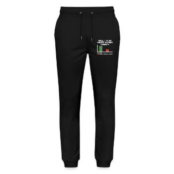 Will I Play Video Games Today | Video Games - Stanley/Stella Mover Unisex Organic Jogging Trousers - black - Front - Marisol (170cm) & Nik (191cm)
