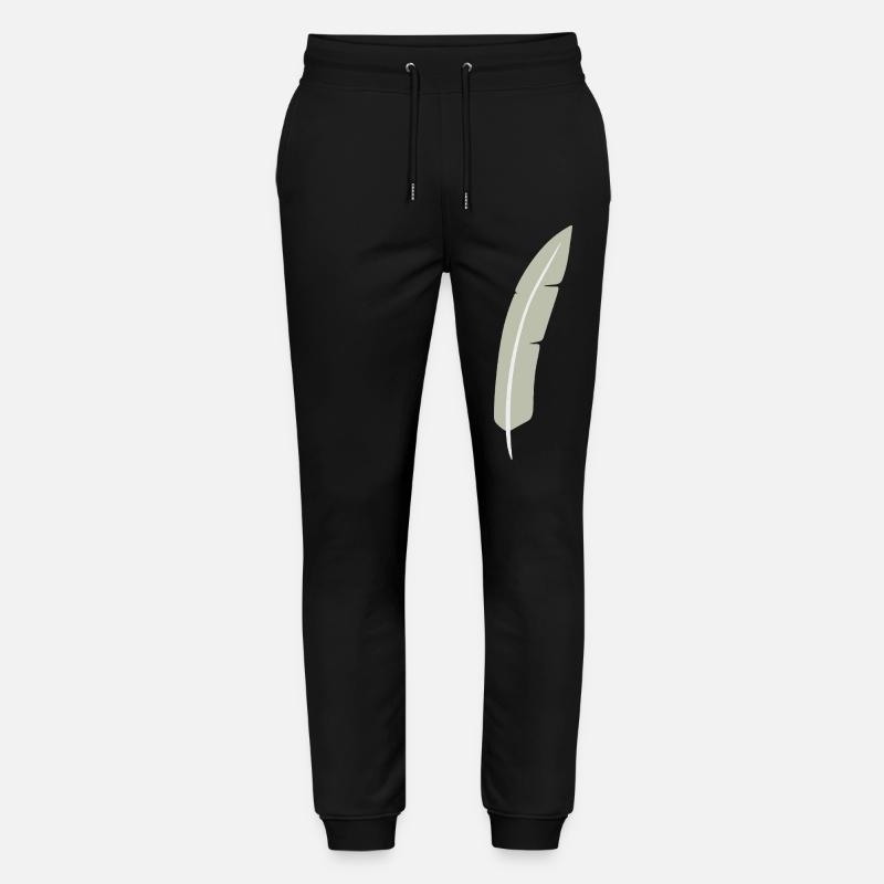 Feather Arc Minimalistischer Druck - Stanley/Stella Unisex Bio Jogginghose Mover  - Schwarz