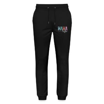 Mama Life - Stanley/Stella Mover Unisex Organic Jogging Trousers - black - Front - Marisol (170cm) & Nik (191cm)