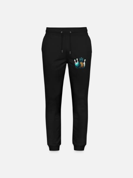 Pineapple Bowling - Stanley/Stella Mover Unisex Organic Jogging Trousers - black