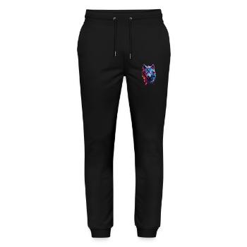 Wolf - Stanley/Stella Unisex Bio Jogginghose Mover  - Schwarz - Vorne - Marisol (170cm) & Nik (191cm)