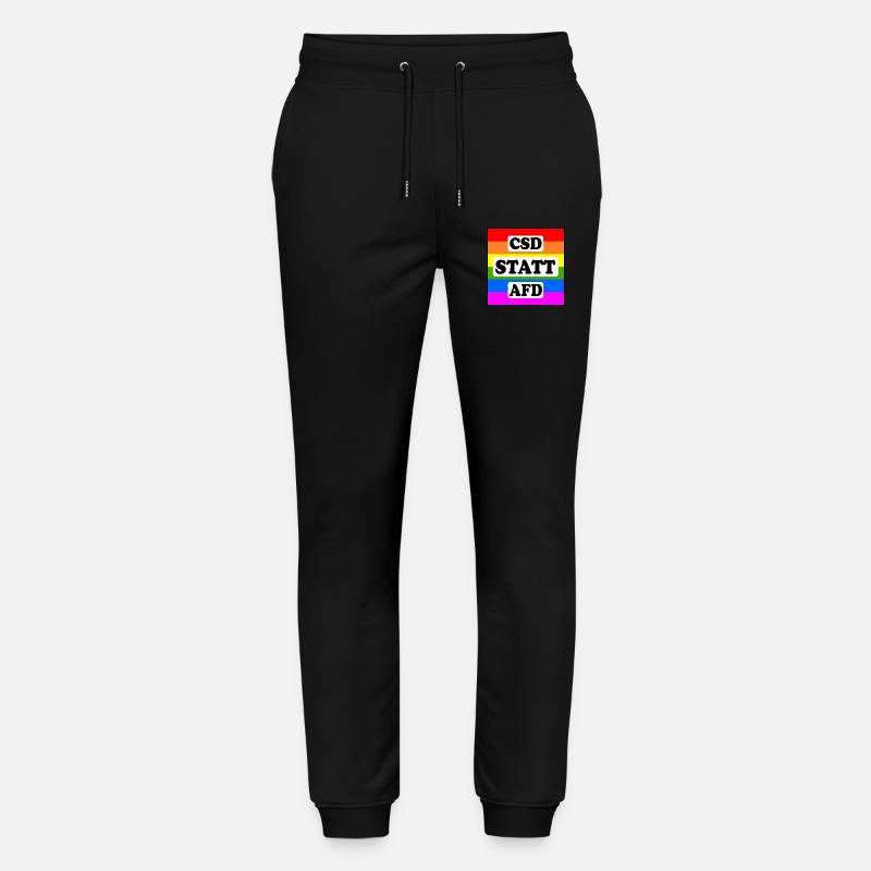 Csd statt afd - Stanley/Stella Unisex Bio Jogginghose Mover  - Schwarz