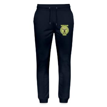 Vibrations monstrueuses, monstre Franken - Pantalon de jogging bio MOVER Stanley/Stella unisexe - marine - Devant - Marisol (170cm) & Nik (191cm)