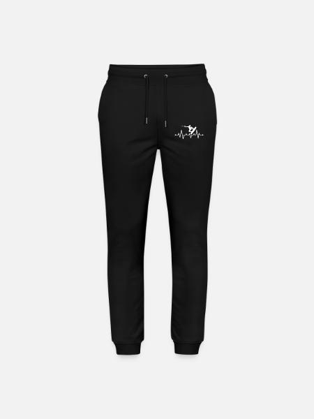 wakeboarden herzschlag wakeboard wakeboarder - Stanley/Stella Mover Unisex Organic Jogging Trousers - black