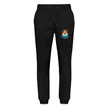 runner - Stanley/Stella Mover Unisex Organic Jogging Trousers - black - Front - Marisol (170cm) & Nik (191cm)