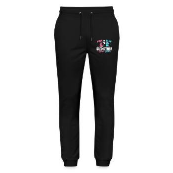 Rosa oder blaue Patin liebt dich - Patin - Stanley/Stella Unisex Bio Jogginghose Mover  - Schwarz - Vorne - Marisol (170cm) & Nik (191cm)