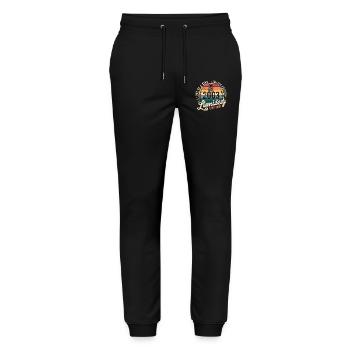 Birthday Gift 2003 Vintage 2003 Retro 2003 - Stanley/Stella Mover Unisex Organic Jogging Trousers - black - Front - Marisol (170cm) & Nik (191cm)