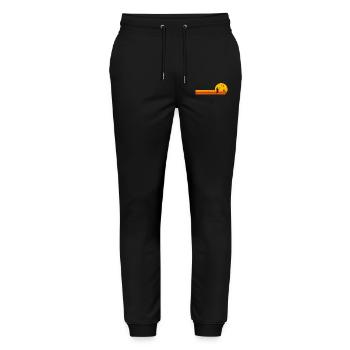 Angler Fischer Sonnenaufgang Angeln - Stanley/Stella Unisex Bio Jogginghose Mover  - Schwarz - Vorne - Marisol (170cm) & Nik (191cm)