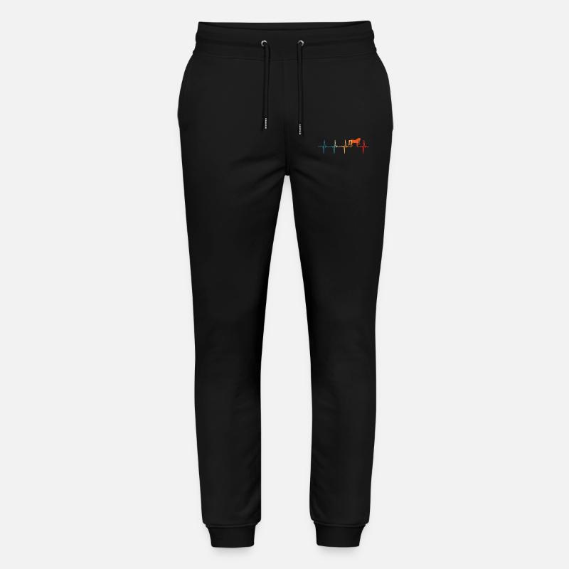Cheval Retro Heartbeat Cavalier - Pantalon de jogging bio MOVER Stanley/Stella unisexe - noir
