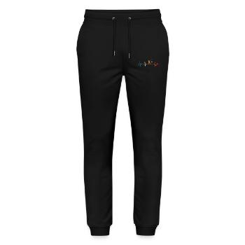 Pêcheur battement de cœur pêcheur pêcheur - Pantalon de jogging bio MOVER Stanley/Stella unisexe - noir - Devant - Marisol (170cm) & Nik (191cm)