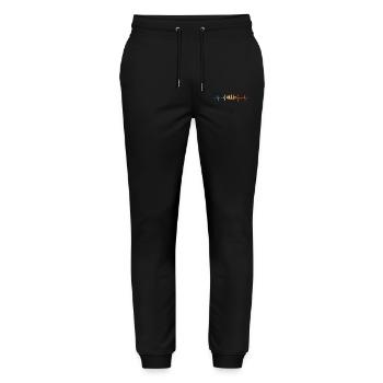 chess player heartbeat - Stanley/Stella Mover Unisex Organic Jogging Trousers - black - Front - Marisol (170cm) & Nik (191cm)