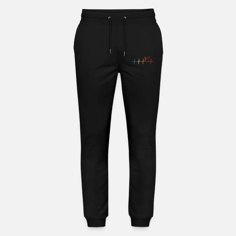 chat rétro heartbeat chats chat - Pantalon de jogging bio MOVER Stanley/Stella unisexe - noir