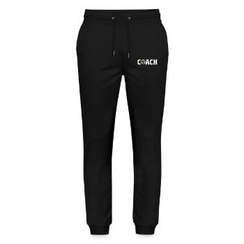 Coach volleyball T-shirt Volleyball Trainer - Stanley/Stella Mover Unisex Organic Jogging Trousers - black - Front - Marisol (170cm) & Nik (191cm)