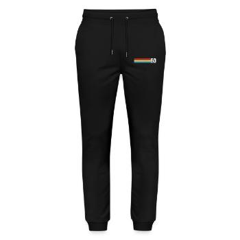 Retro 1960 t-shirt 60 vintage 1960 - Stanley/Stella Unisex Bio Jogginghose Mover  - Schwarz - Vorne - Marisol (170cm) & Nik (191cm)